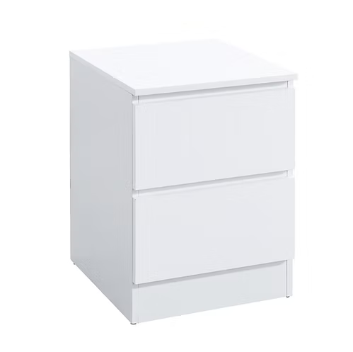 Nexa night table with two storage drawers for modern luxury bedrooms