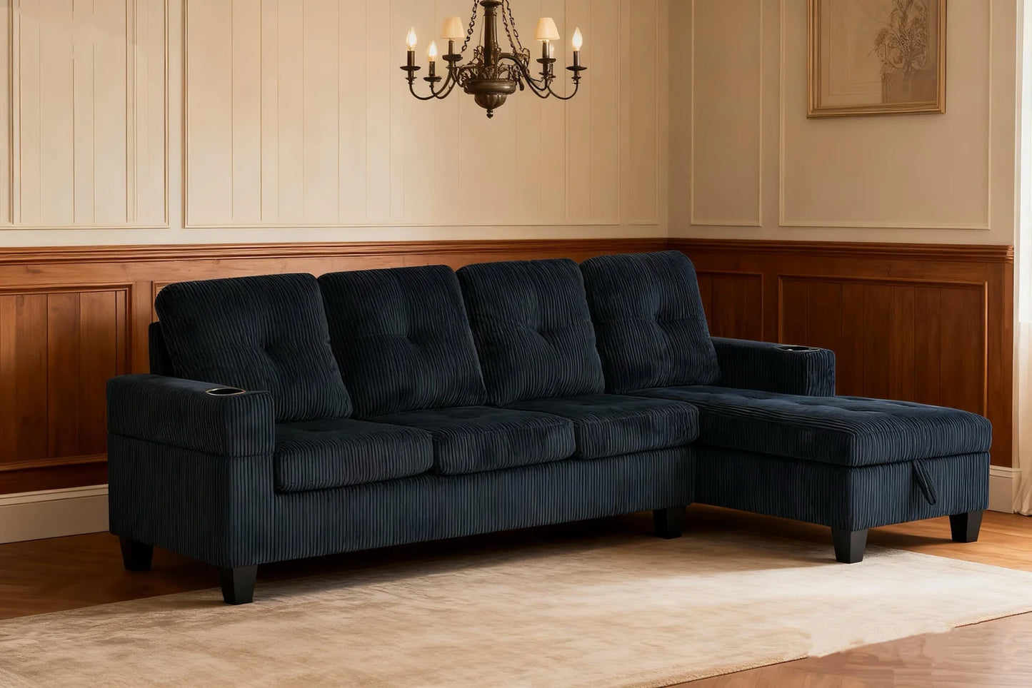 Monroe Reversible Sectional Sofa