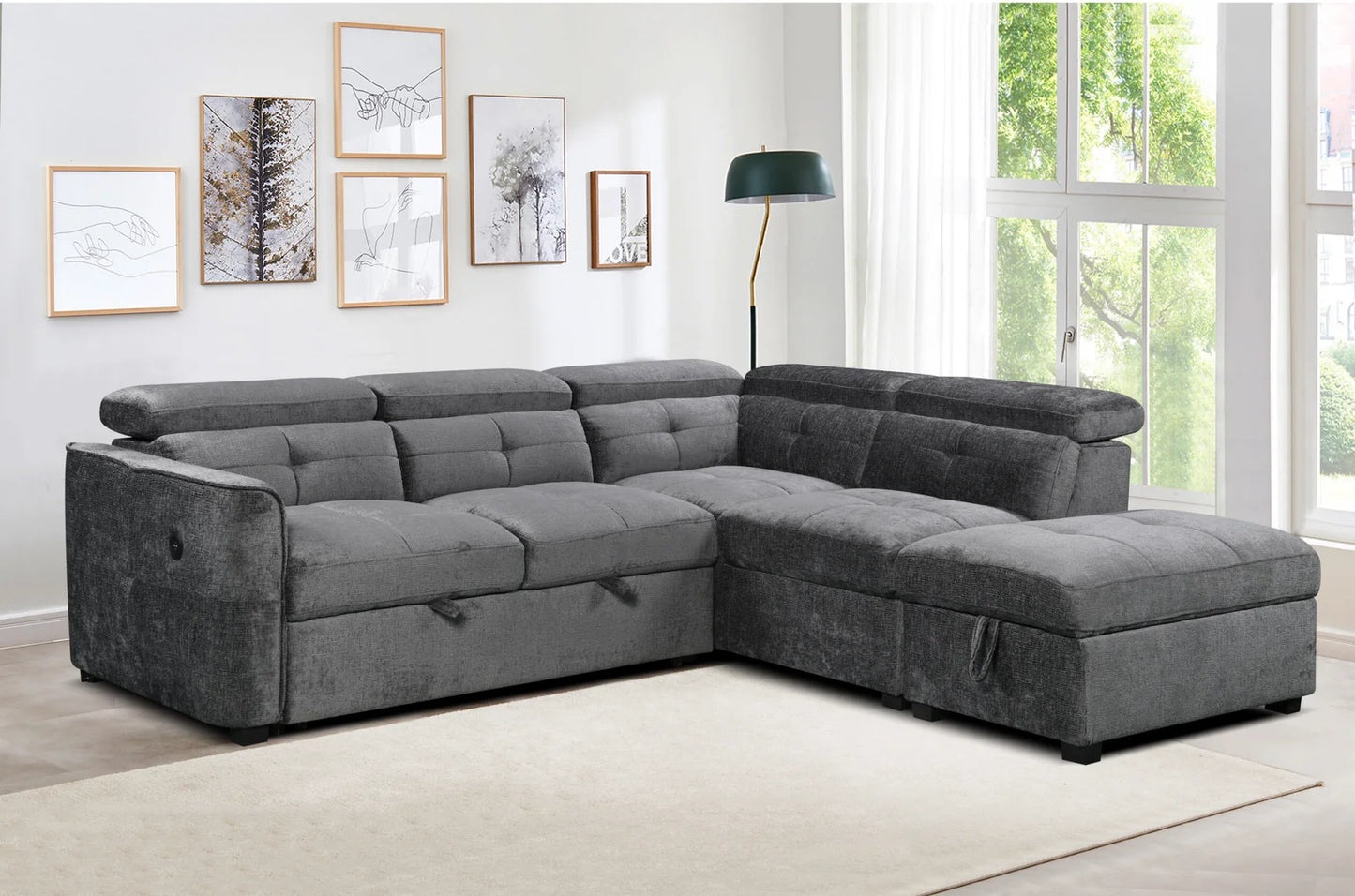 EliteRest Convertible Sectional