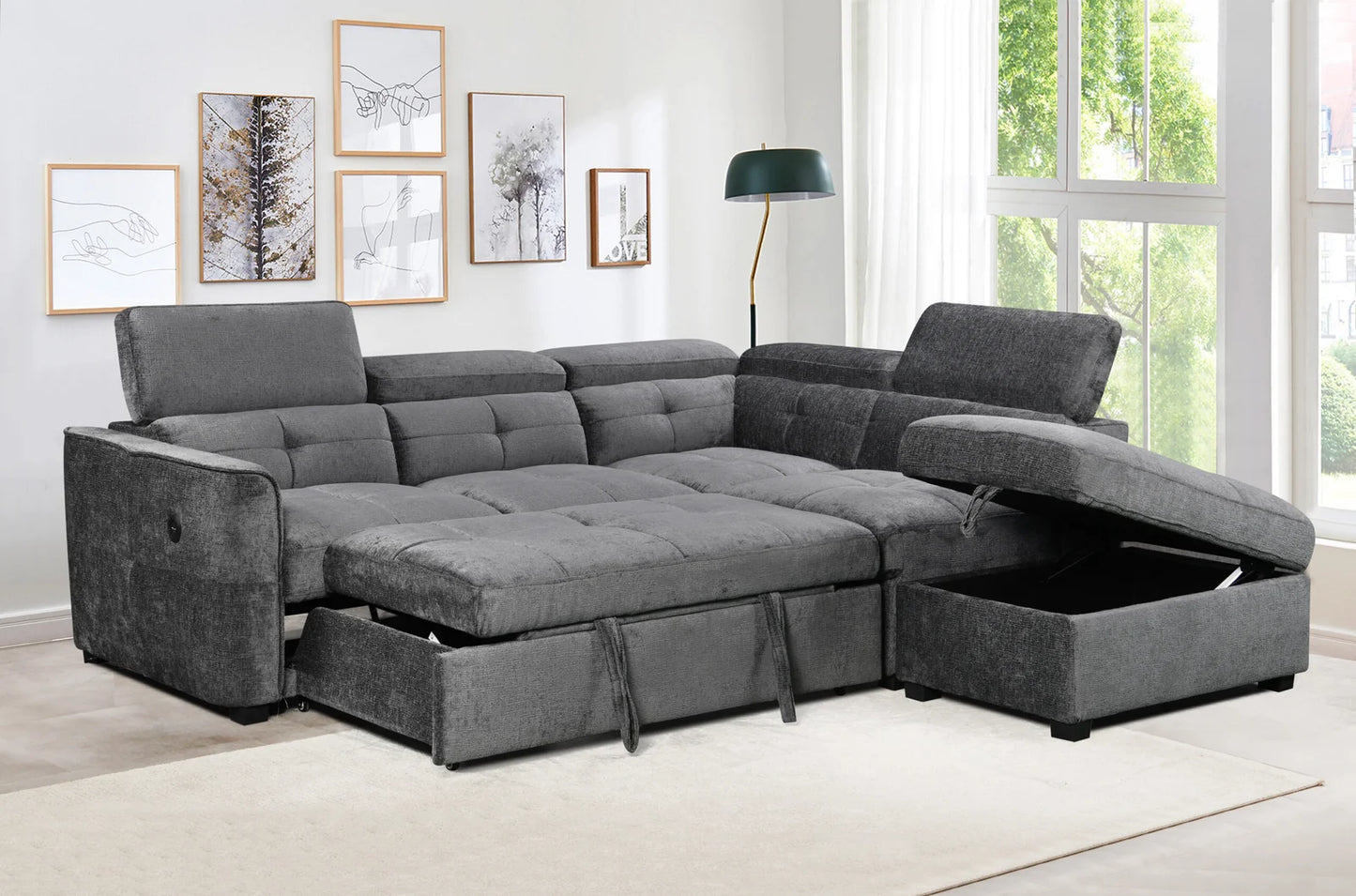 EliteRest Convertible Sectional