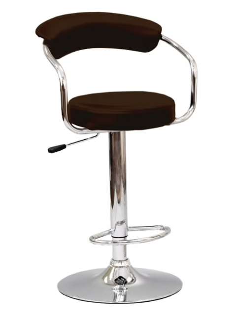Brix swivel bar stool with chrome frame and modern luxury seating design
