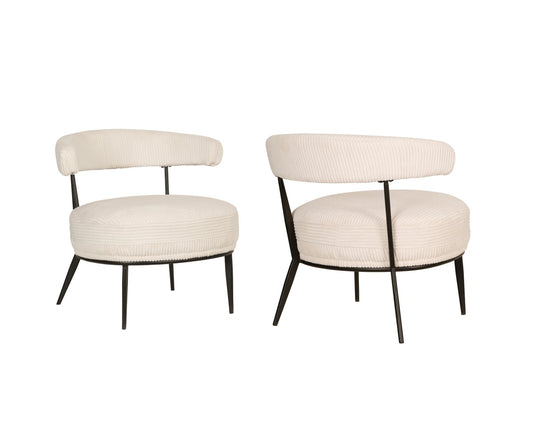 Zenith accent chair with textured upholstery for modern luxury homes