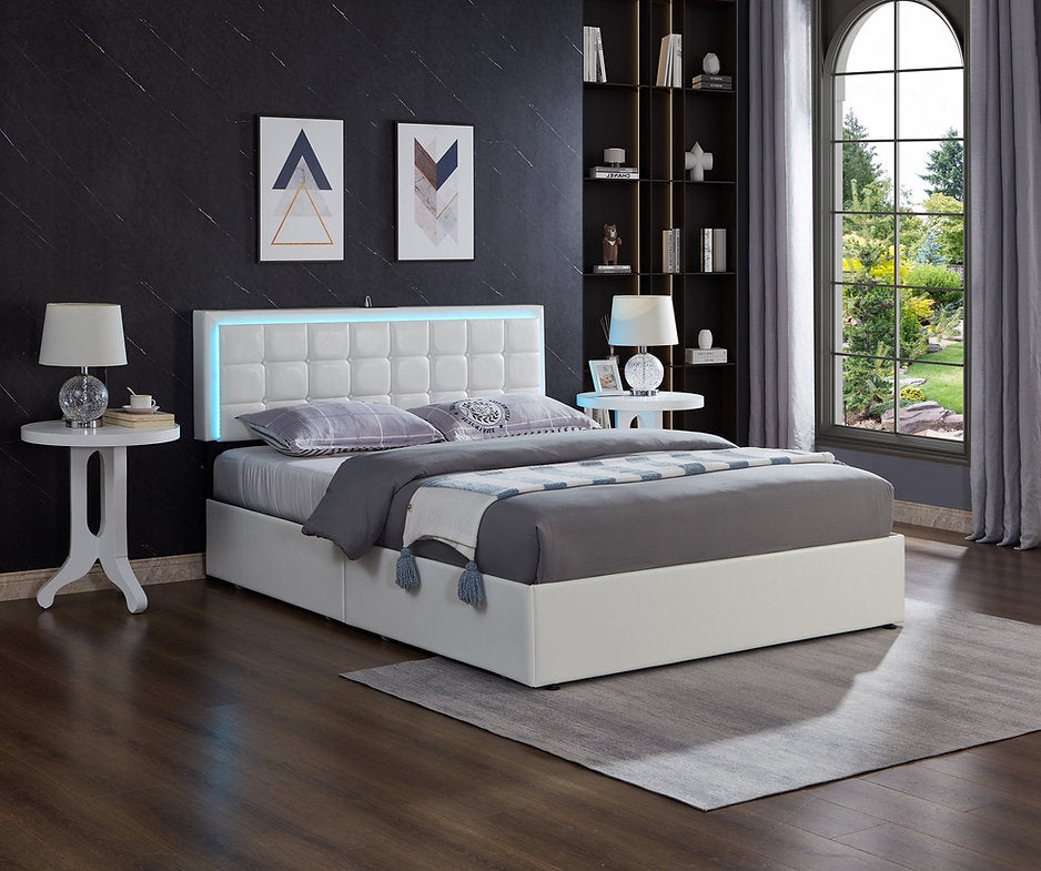 Horizon LED Upholstered Bed