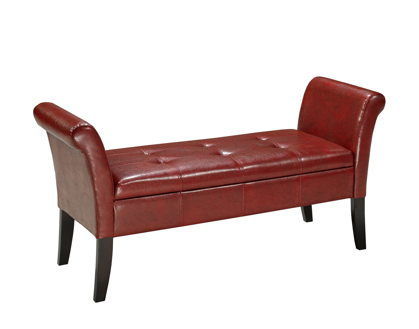 Regal Crest storage bench with tufted upholstery for modern luxury homes